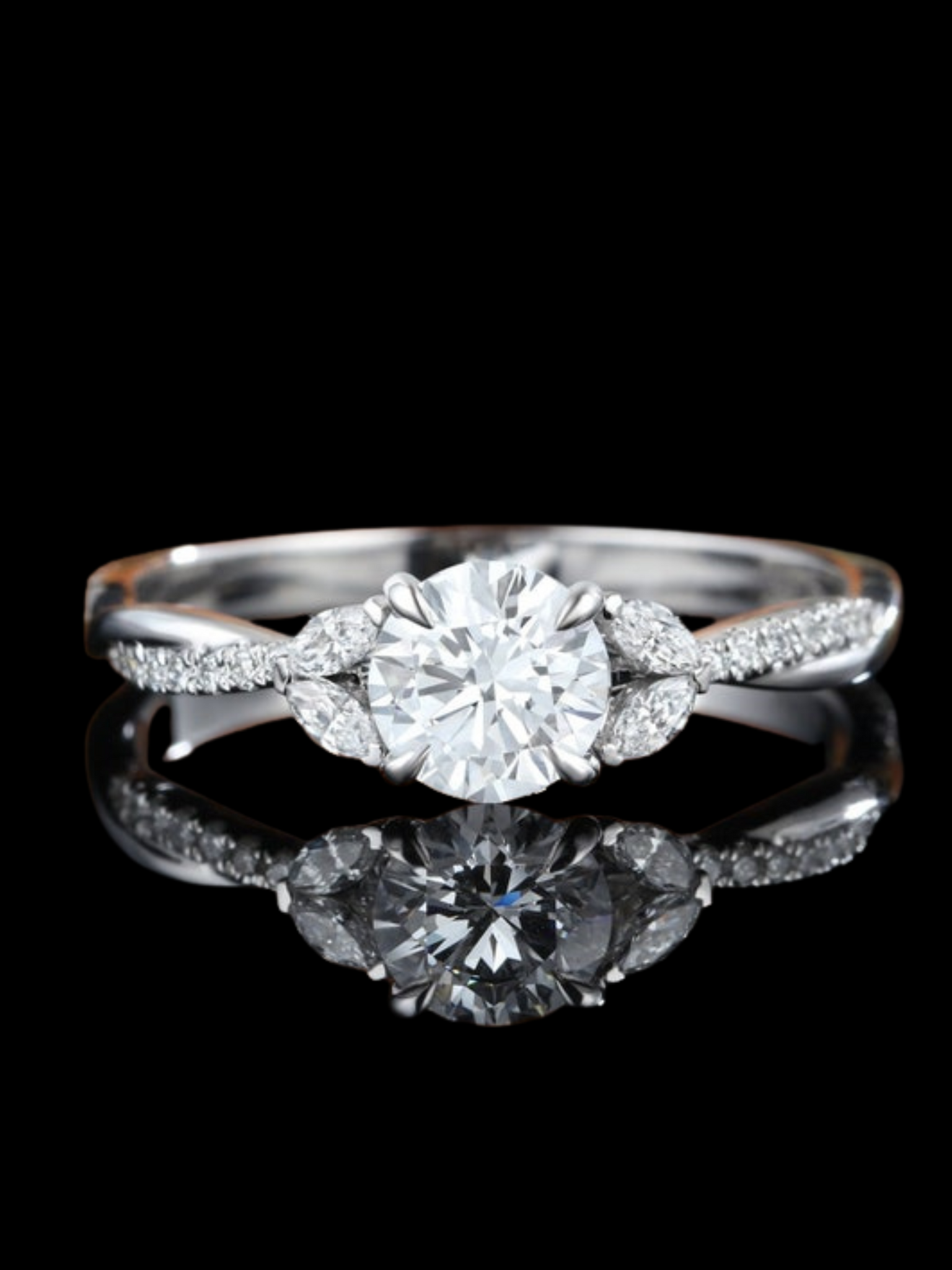 Moissanite Promise Ring