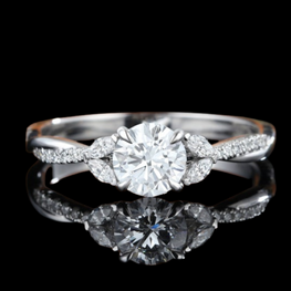 Moissanite Promise Ring