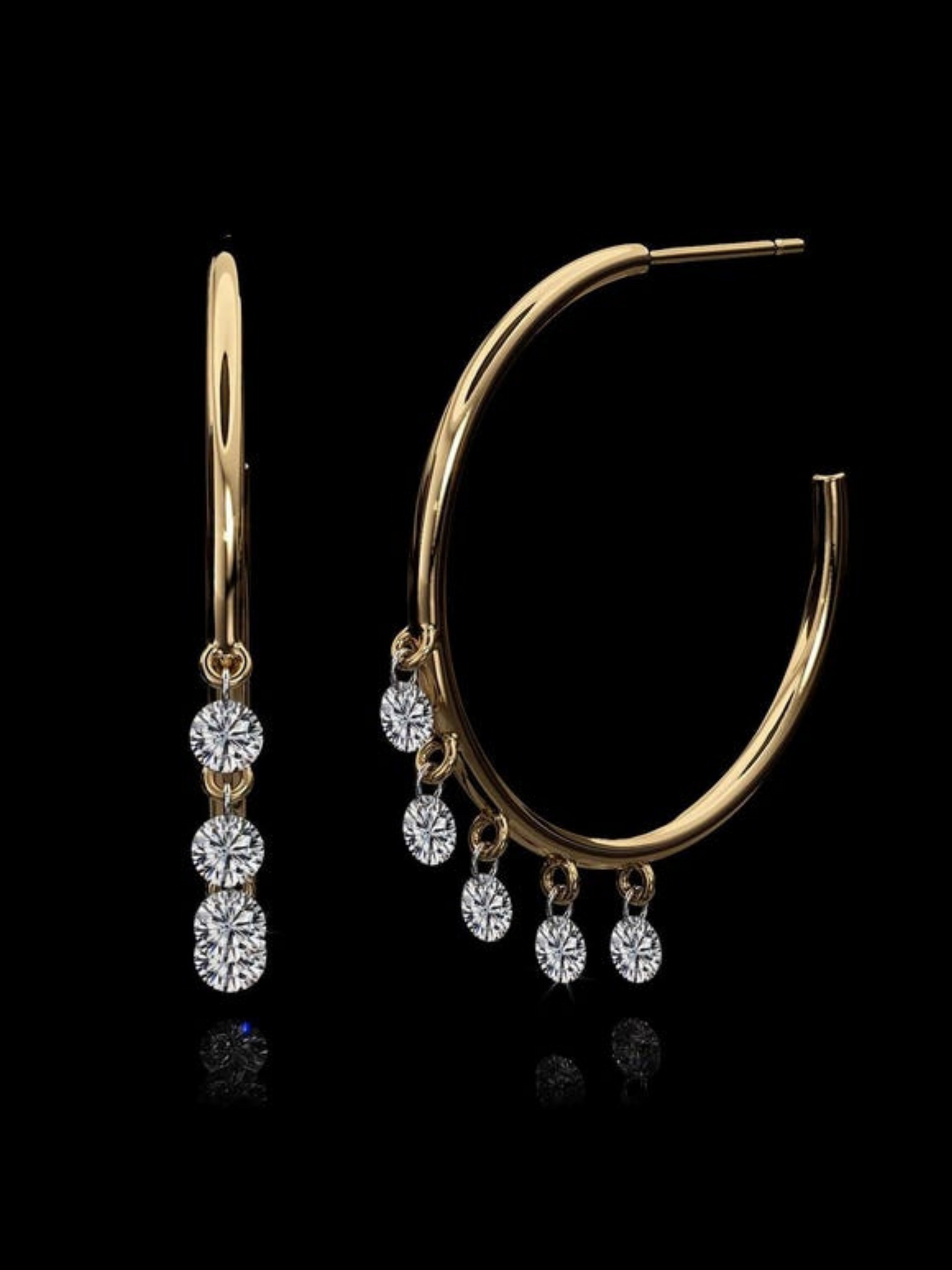 Moissanite Gorgeous Open Cuff Earring