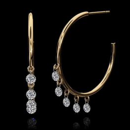 Moissanite Gorgeous Open Cuff Earring