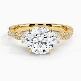 Elegant Moissanite Twisted Ring
