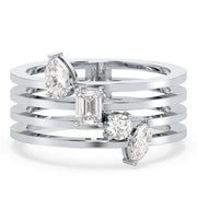 Wedding marriage ring set with sparkling diamonds and fine design.