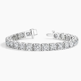 Classic Moissanite Diamond Tennis Bracelet in Silver