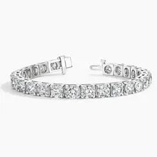 Classic Moissanite Diamond Tennis Bracelet in Silver