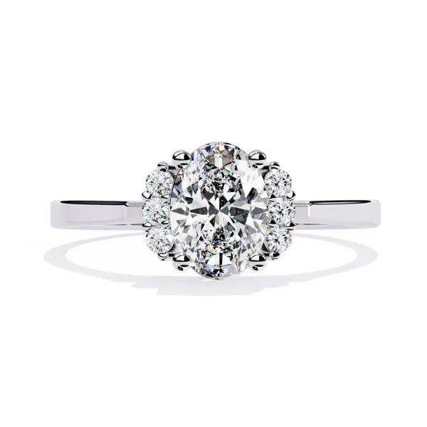Classic Solitaire Moissanite Anniversary Ring