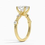 Oval cut engagement ring with lab grown diamond in rose gold Diamond Ring 
