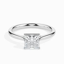 2ct Princess Moissanite Diamond Ava Solitaire Ring