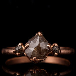 Natural & Rough Diamond Elegant Wedding Ring