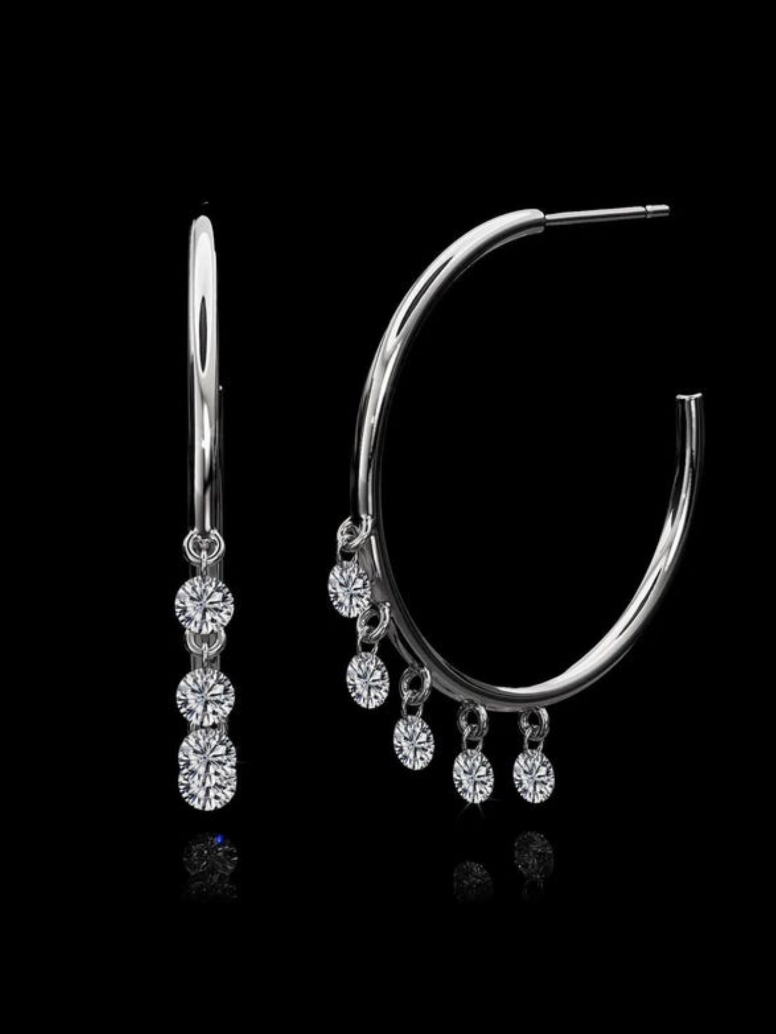 Moissanite Gorgeous Open Cuff Earring