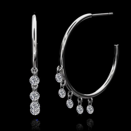 Moissanite Gorgeous Open Cuff Earring