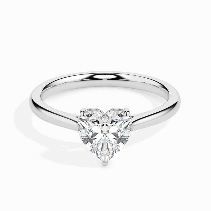 2ct Heart Moissanite Diamond Solitaire Ring For Your Love