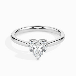 2ct Heart Moissanite Diamond Solitaire Ring For Your Love