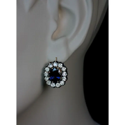 2.24 Ct Blue Sapphire Cut Diamond Unique Design For Custom Jewerly Use For Jewerly Engagement Diamond Earrings Round Cut Diamond 