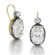 4.00 Ct Oval & Round Cut Diamond 14K Gold Plated Diamond Earrings Use For Jewerly Women Unique Diamond Earrings 