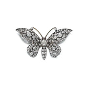 3.94 Ct Round Lab Created Diamond Brooch Butterfly White Gold Plated Diamond Brooch Vintage Brooch 
