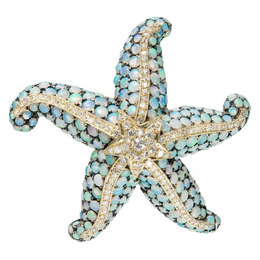 9.36 CT Round Star Cut Diamond Lab Created Diamond Gold Plated Diamond Brooch Use For Jewerly Br ooch 