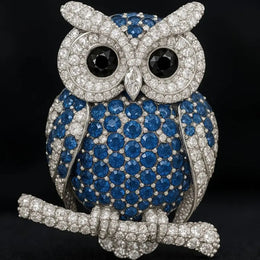 4.98 Ct Blue White & Black Colored Diamond Round Cut Diamond Use For Jewerly Unique Modern Shape Birds 