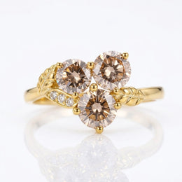Wedding band vs engagement ring comparison with elegant diamond jewelry