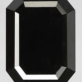 2.87 Carat Natural Emerald Shape Loose Black Diamond