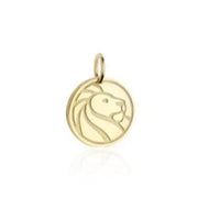 designer lion motif gold pendant for men and women, bold animal-inspired jewelry, unique fine gold necklace with detailed lion design