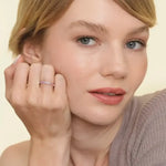 Classic gemstone ring with oval cut center stone and fine polished band for women jewelry
