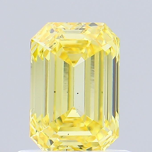 0.80 Carat Fancy Emerald Cut Lab Grown Diamond | Fancy Intense Yellow Color Diamond For Personalized Jewelry - Jay Amar Gems
