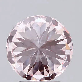 2.62 ct Round Cut Lab-grown Diamond | Fancy Intense Pink Color VVS2 Clarity | Conflict free diamond