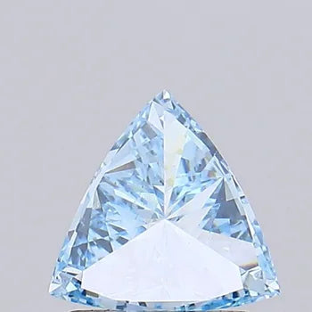 Trilliant Shape Fancy Blue Lab Created Diamond