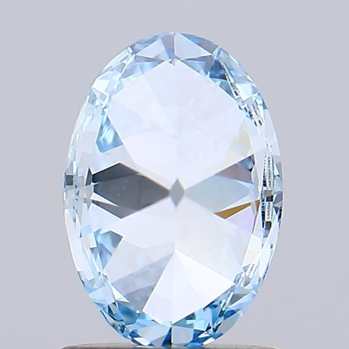 0.91 Carat Modified Oval Cut Loose Lab Grown Diamond | Fancy Vivid Blue Color | VVS2 Clarity Loose Diamond l Engagement Ring Diamond Gift For Her - Jay Amar Gems