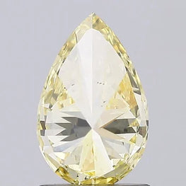 1Ct Pear Shape Intense Yellow Lab Grown Diamond