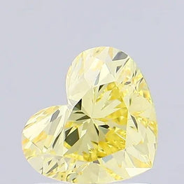 Heart Shape Lab Grown Intense Yellow Diamond