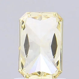 1Ct Radiant Shape Fancy Intense Yellow Cvd Diamond