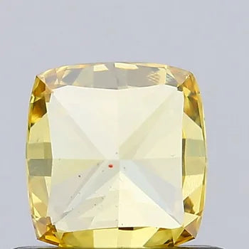 Cushion Cut Vivid Yellow Lab Grown Diamond