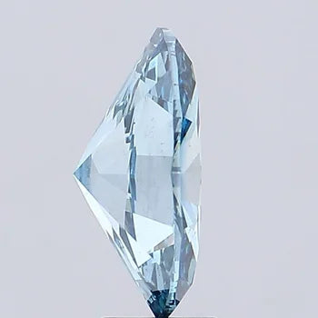 0.10 Carat Blue Oval Cut Lab Diamond