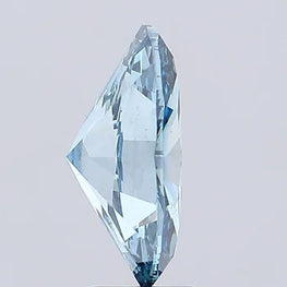 0.10 Carat Blue Oval Cut Lab Diamond