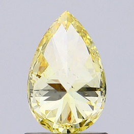 0.92 Carat Pear Shape Diamond | Fancy Yellow Color Lab Grown Diamond | Personalized Ring - Jay Amar Gems
