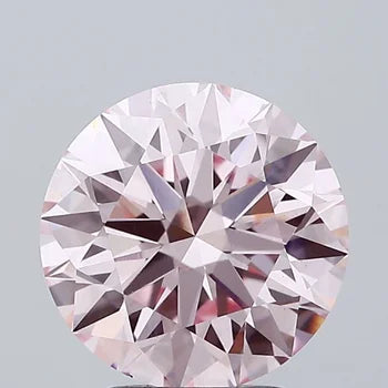 0.50 Carat Round Cut Intense Pink Color Lab-grown Diamond For jewelry