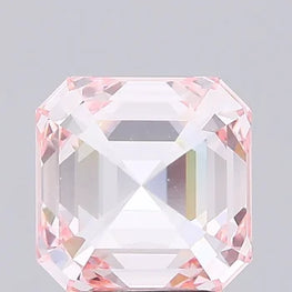 Fancy Intense Pink Asscher Shape Lab Created Diamond