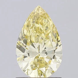 1Ct Pear Shape Intense Yellow Lab Grown Diamond