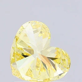 Heart Shape Lab Grown Intense Yellow Diamond