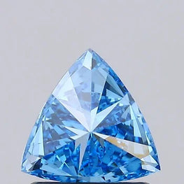 Fancy Blue Lab Created Triliant Shape Diamond