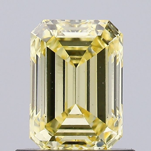 0.90 Carat Emerald Shape Fancy Yellow Color Lab Grown Diamond | Diamond For Personalized Gift - Jay Amar Gems