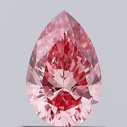 0.90 ct Pear Cut Lab-grown Diamond | Fancy Intense Purplish Pink Color VS1 Clarity | Lab Created stone - Jay Amar Gems