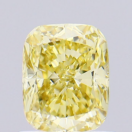 0.89 Carat Cushion Cut Yellow Color Diamond Lab Grown Diamond For Unique Jewelry - Jay Amar Gems