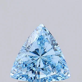 Trilliant Shape Fancy Blue Lab Created Diamond