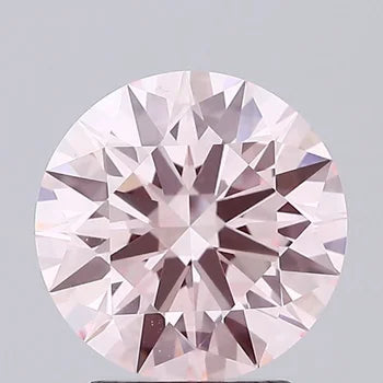 0.50 Carat Round Cut Pink Lab-grown Diamond