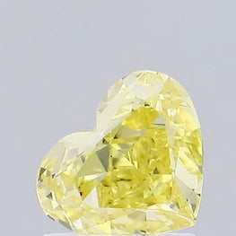 Vivid Yellow Heart Shape Lab Grown Diamond