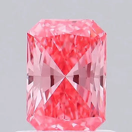 Fancy Vivid Pink Radiant Shape Diamond