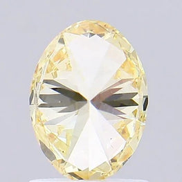Fancy Intense Yellow Cvd Oval Shape Diamond