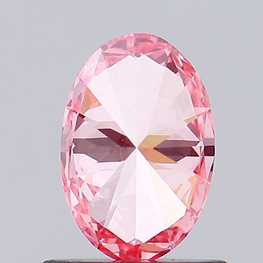 0.90 ct Oval Cut Lab-grown Diamond | Fancy Vivid Pink Color VS1 Clarity | Lab Created stone - Jay Amar Gems